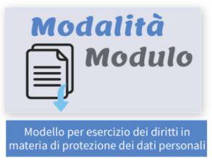 Modello per esercizio dei diritti in materia di protezione dei dati personali
